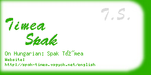 timea spak business card